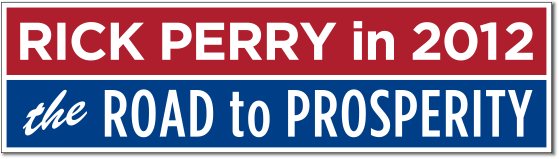 Perry, the road to prosperity in 2012