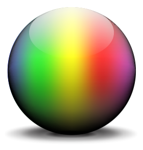 Colored globe