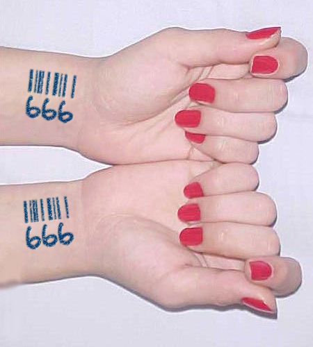  in barcode form, and then have the barcode tattooed on our hides: