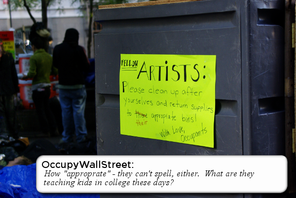 OccupyWallStreet - Mispeling