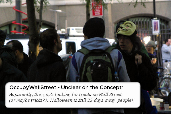 OccupyWallStreet - Trick or Treat!