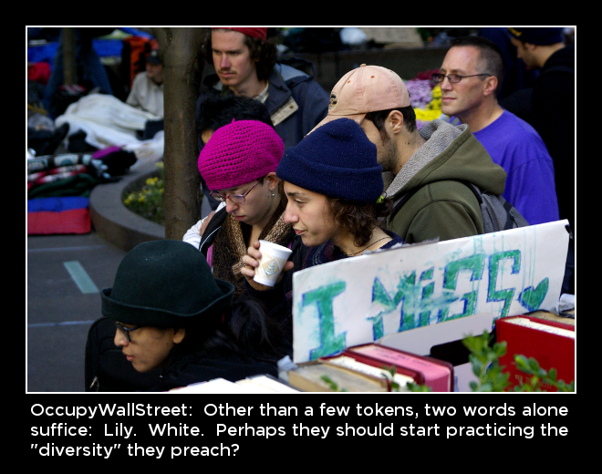 occupyWallStreet - Lily.  White.