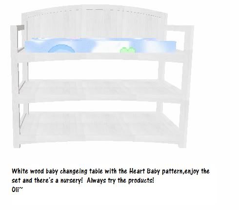 Heart Baby changing table