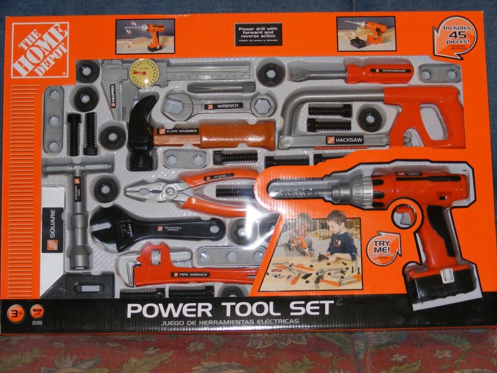 home depot toy tool bench set