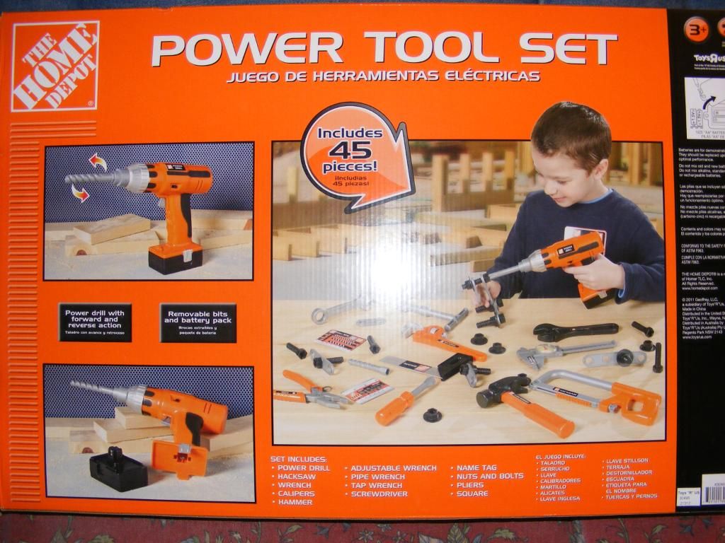 home depot toy power tool set