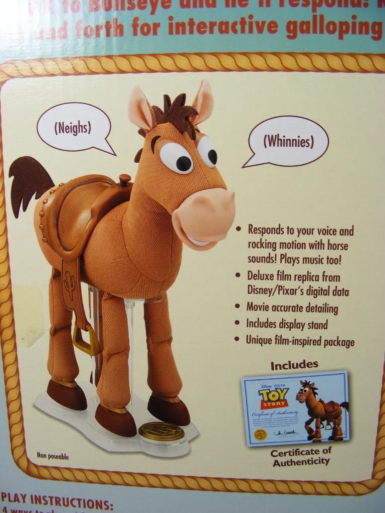 Bullseye New Toy Story Collection Talking Woodys Horse Rare Large