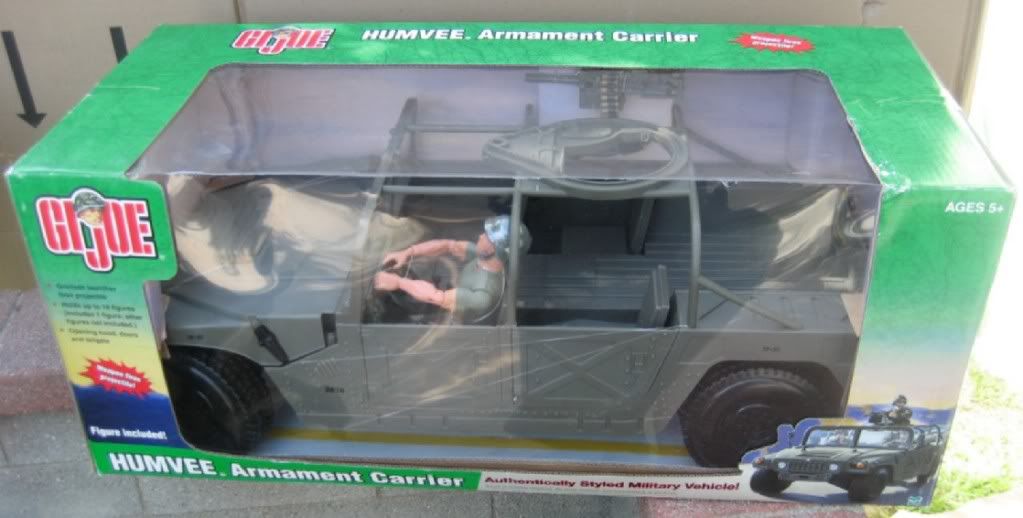 12" GI Joe 1/6 Scale HUMVEE ARMAMENT CARRIER Hummer Vehicle w/ Figure MISB eBay