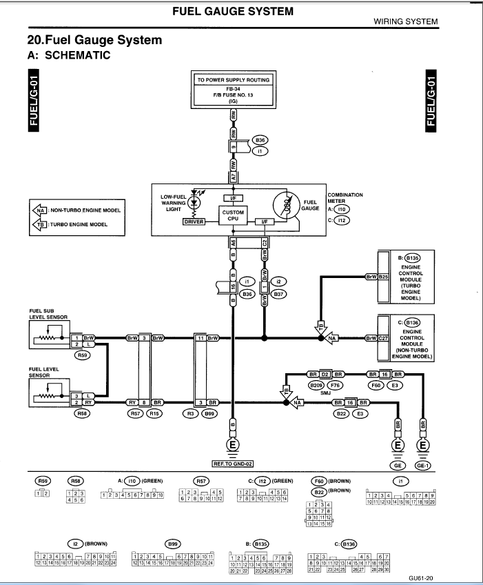 Sending unit wiring diagrams | Subaru Impreza GC8 & RS Forum & Community
