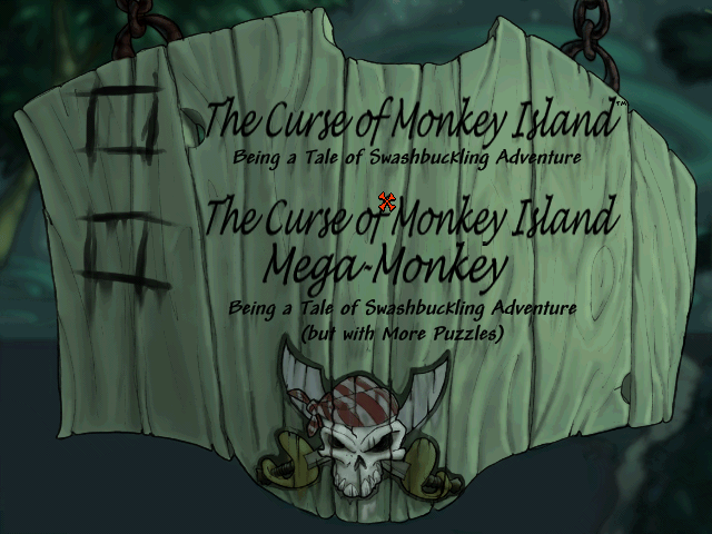 Welcome to the Curse of Monkey Island! This has two difficulty levels, and as a kid I always played the easy one, but today we're gonna do the harder level.