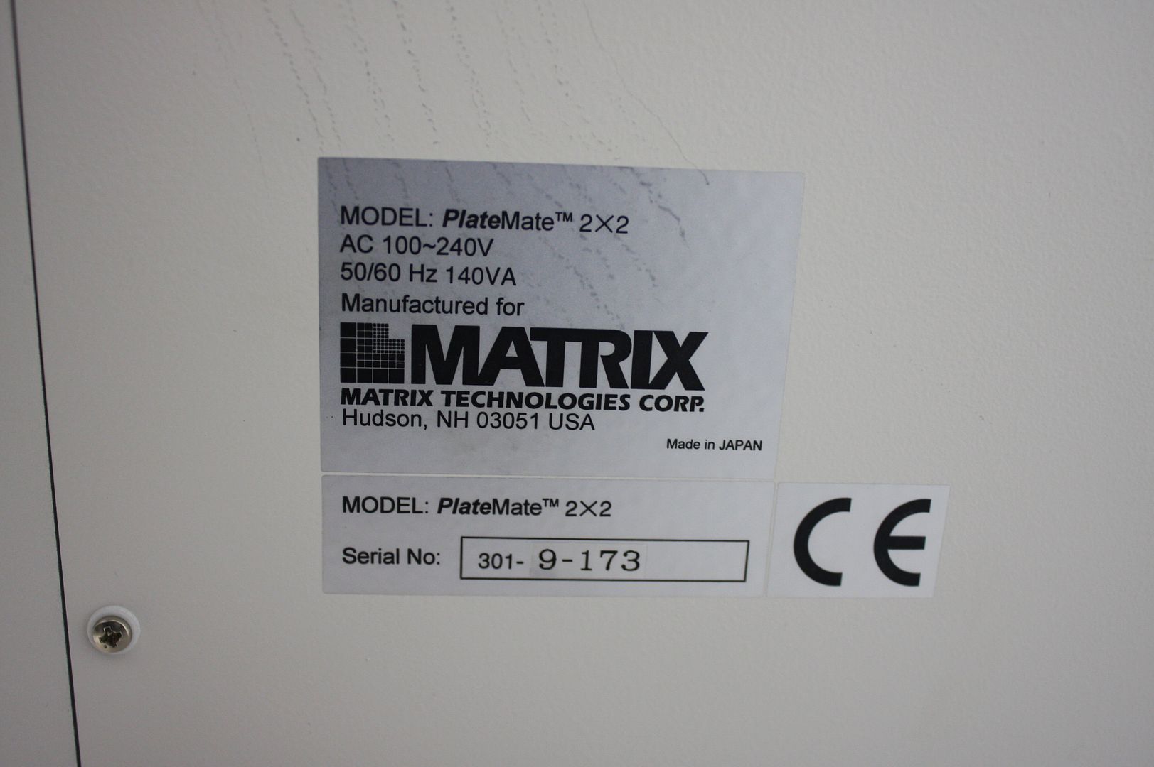 Matrix Platemate 2X2 Manual