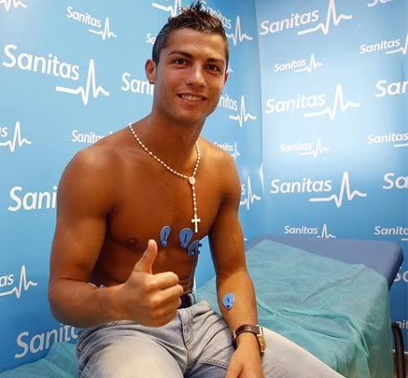 Ronaldo cumpria testes médicos em Madrid