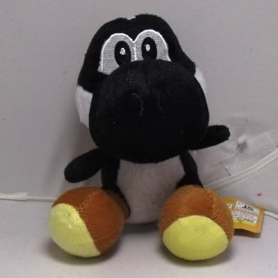 black yoshi plush