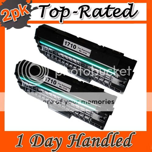 2PK Toner Fits Samsung ML1710 ML1740 ML1710D3 ML1510  