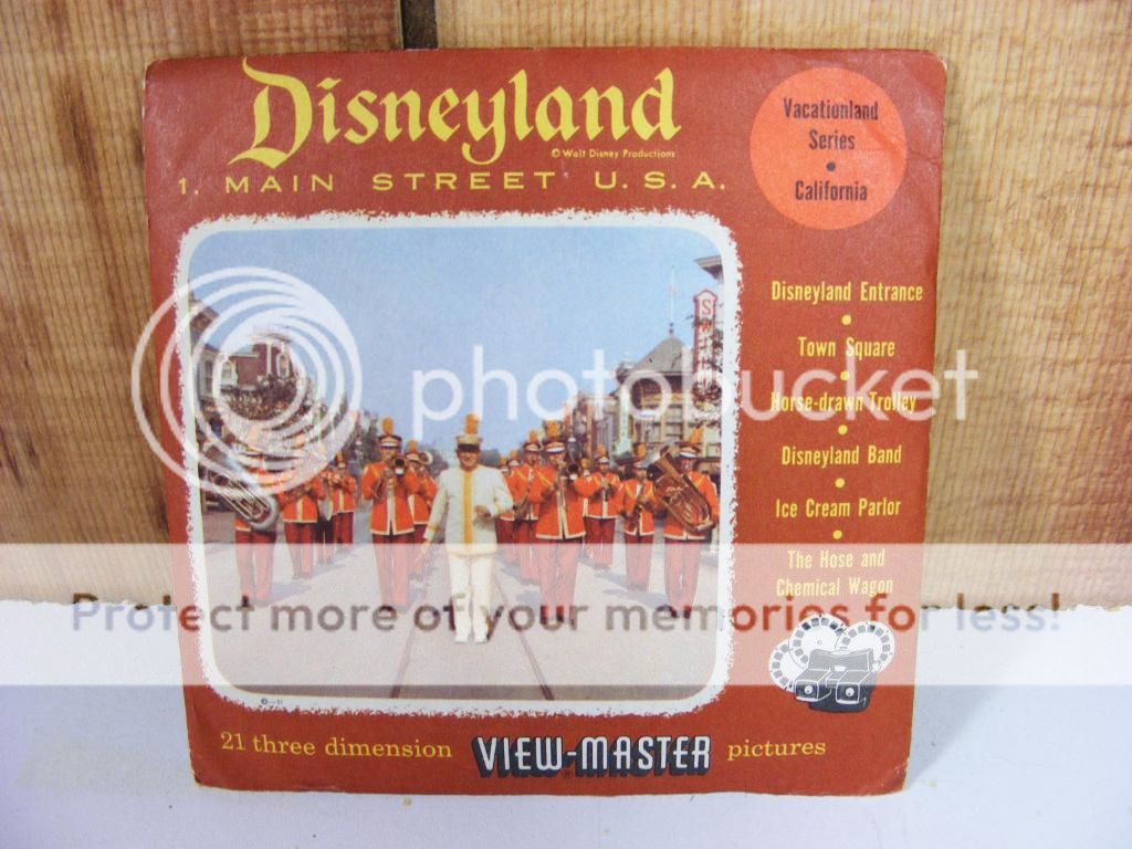 VIEW MASTER Disney MAIN STREET USA Reels Vtg 851 NEW  