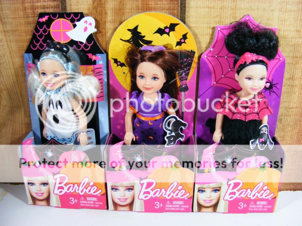 3 Barbie KELLY 2012 Halloween Dolls Chelsea Costume Set | eBay