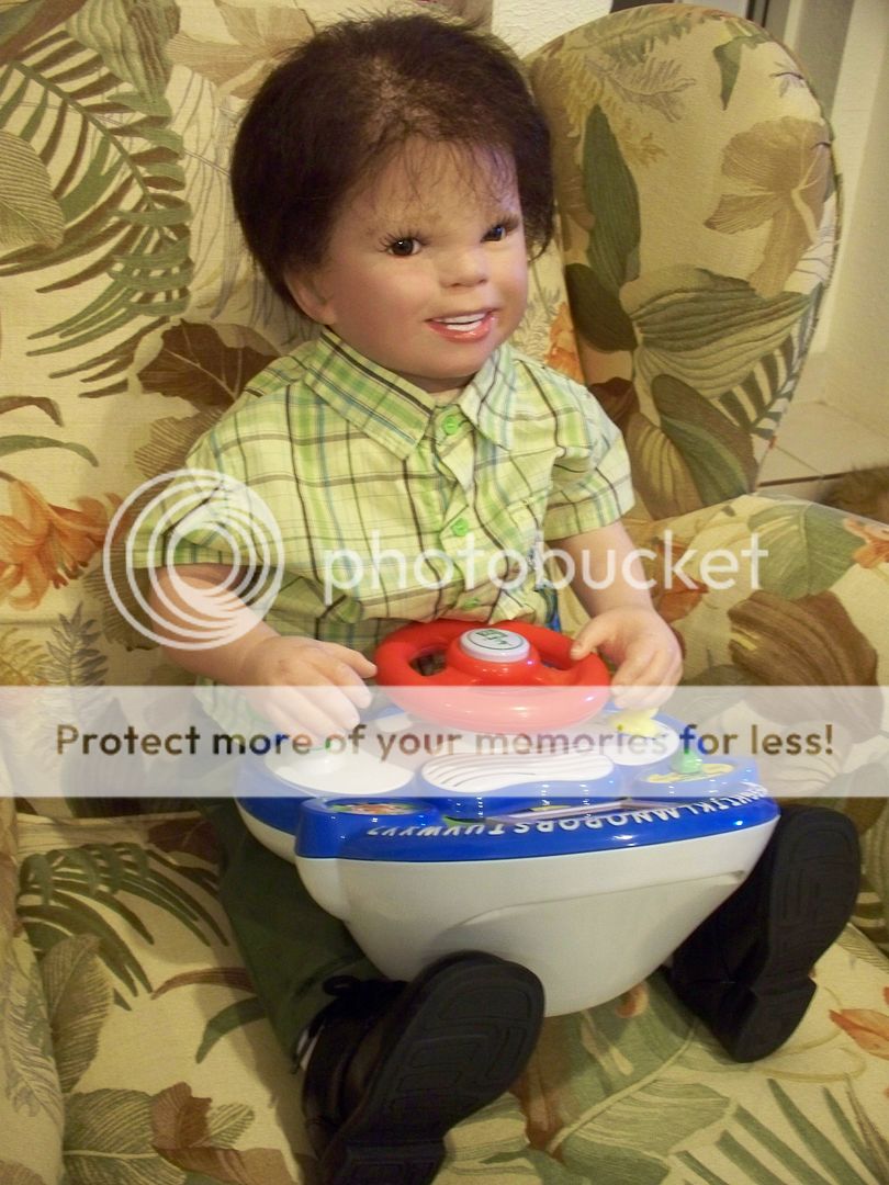 ADORABLE REBORN TODDLER STEPHEN BY PEACHES NURSERY  STINKER HEAD BY D 