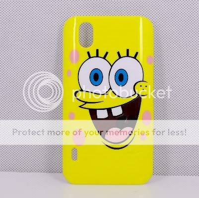 LG Optimus Black P970 SpongeBob Case + Screen Protector  